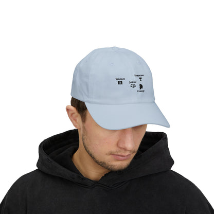 Classic Dad Cap – "The Four Virtues" Edition