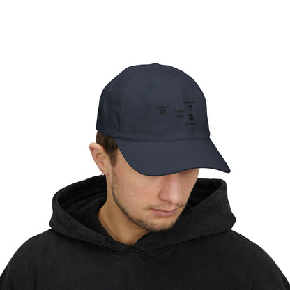 Classic Dad Cap – "The Four Virtues" Edition