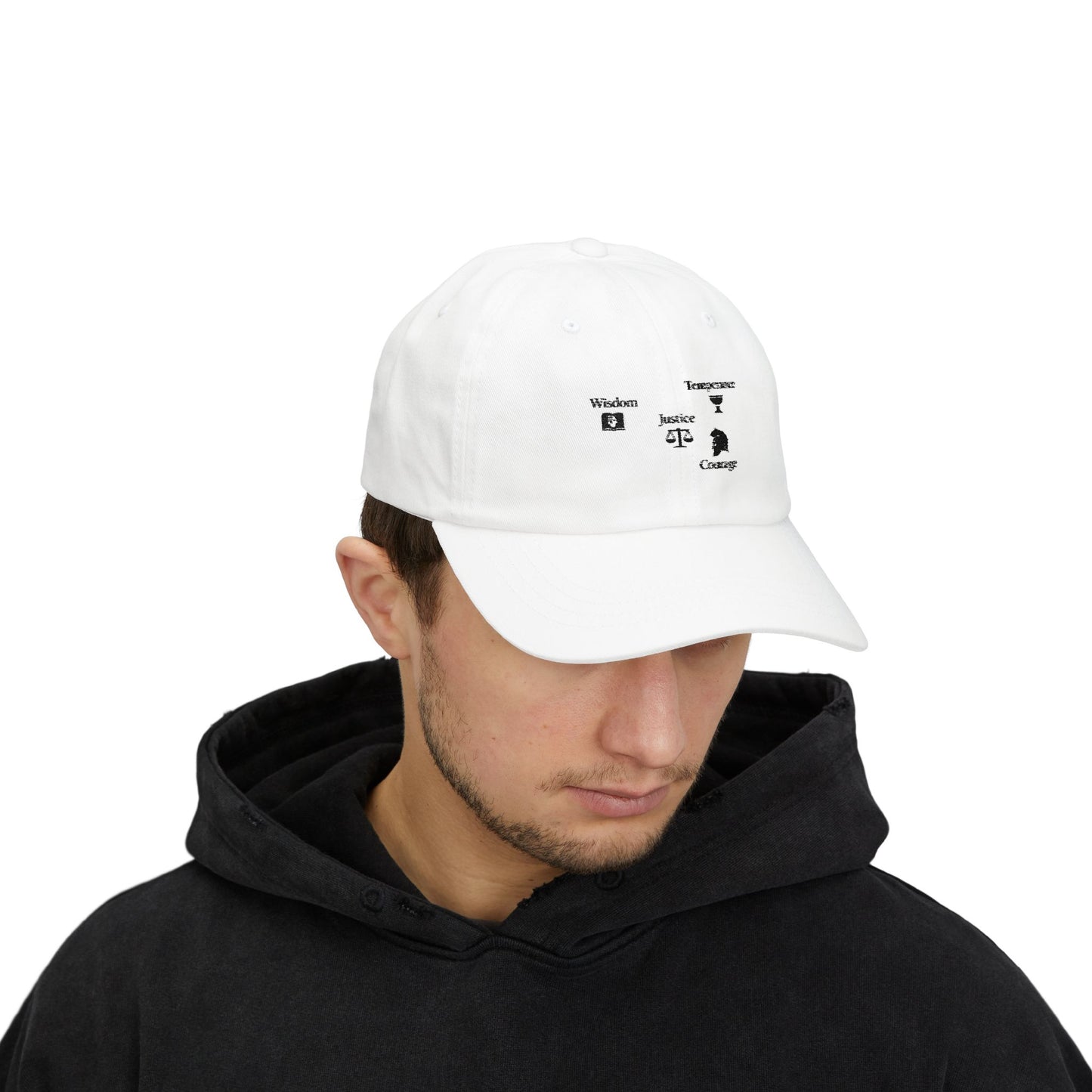 Classic Dad Cap – "The Four Virtues" Edition