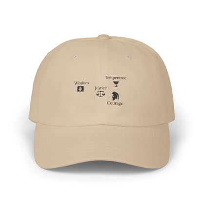 Classic Dad Cap – "The Four Virtues" Edition