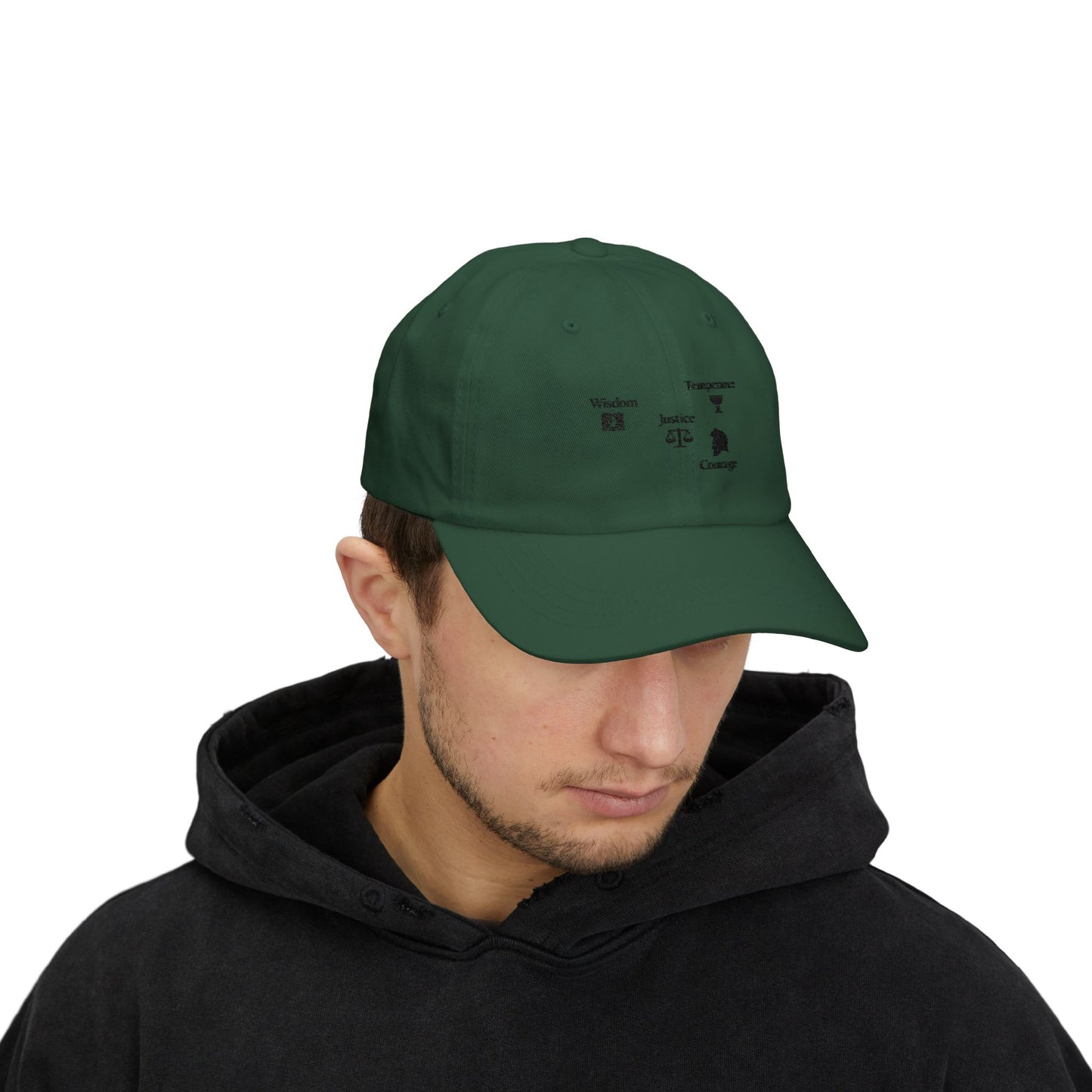 Classic Dad Cap – "The Four Virtues" Edition
