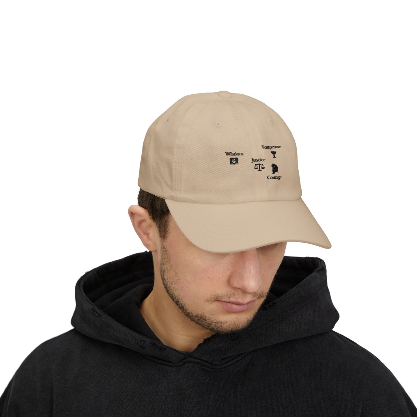 Classic Dad Cap – "The Four Virtues" Edition